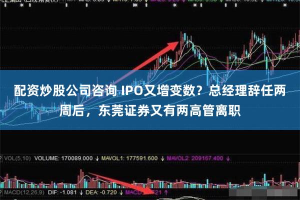 配资炒股公司咨询 IPO又增变数？总经理辞任两周后，东莞证券又有两高管离职