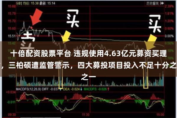十倍配资股票平台 违规使用4.63亿元募资买理财，三柏硕遭监管警示，四大募投项目投入不足十分之一