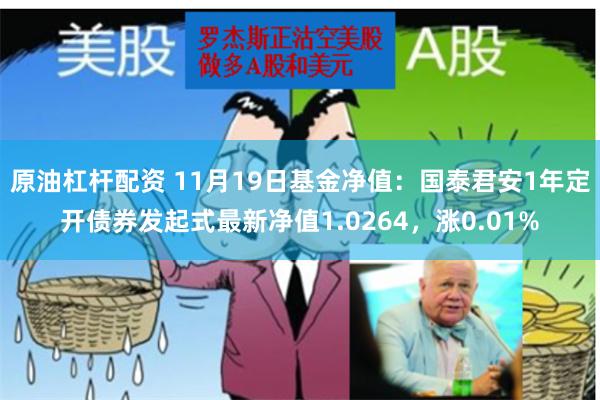 原油杠杆配资 11月19日基金净值：国泰君安1年定开债券发起式最新净值1.0264，涨0.01%